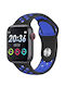 T55 Smartwatch με Παλμογράφο (Black/Blue)