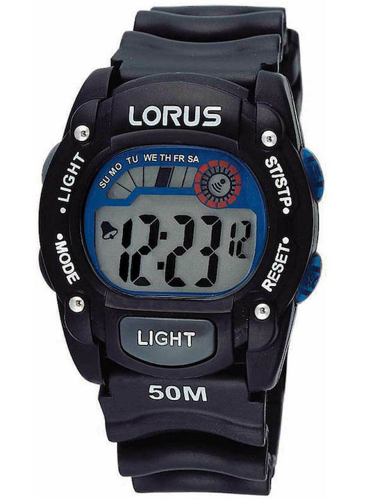 Lorus Παιδικό Ψηφιακό Ρολόι 38mm Μαύρο