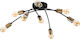 Opviq Banana Ceiling Mount Light 79cm Black with Socket E27