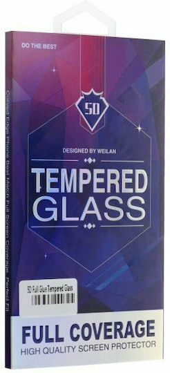 5D Full Glue Full Face Tempered Glass Μαύρο (Galaxy S22+ 5G)