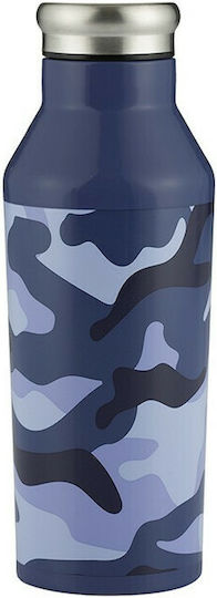 Typhoon Camouflage Sticlă Termos Oțel inoxidabil 600ml Albastru