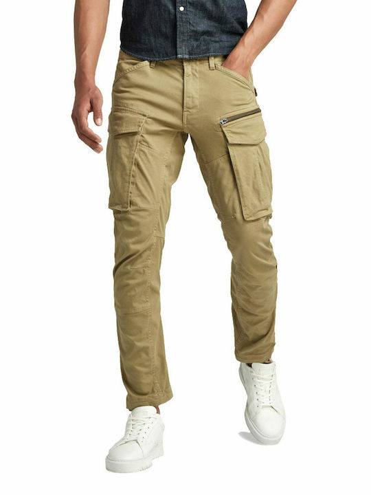 Rovic Zip 3d Παντελόνι Cargo Ελαστικό σε Κανονική Εφαρμογή Χακί