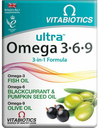 Vitabiotics Ultra Omega 3-6-9 30 Tabletten 60 Kapseln