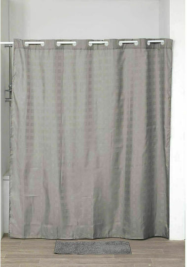 Eurocasa Duschvorhang Stoff 180x200cm Grey