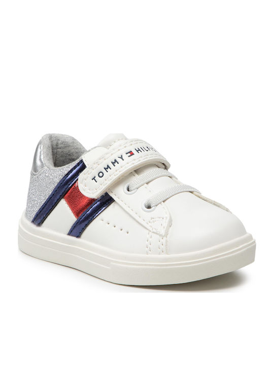 Kids Sneakers with Scratch White