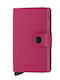 Miniwallet Yard Small Leather Women's Wallet Cards with RFID Fuchsia