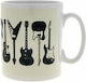 Electric Guitars Tasse Keramik Beige 1Stück