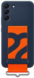 Samsung Silicone Cover With Strap Umschlag Rückseite Silikon Marineblau (Galaxy S22+ 5G) EF-GS906TNEGWW