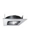 Elvhx Square Metallic Recessed Spot Silver 1pcs