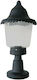 Elvhx Outdoor Small Post Floor Lamp for E27 Bulb Black