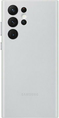 Samsung Leather Cover Umschlag Rückseite Leder Light Grey (Galaxy S22 Ultra 5G) EF-VS908LJEGWW