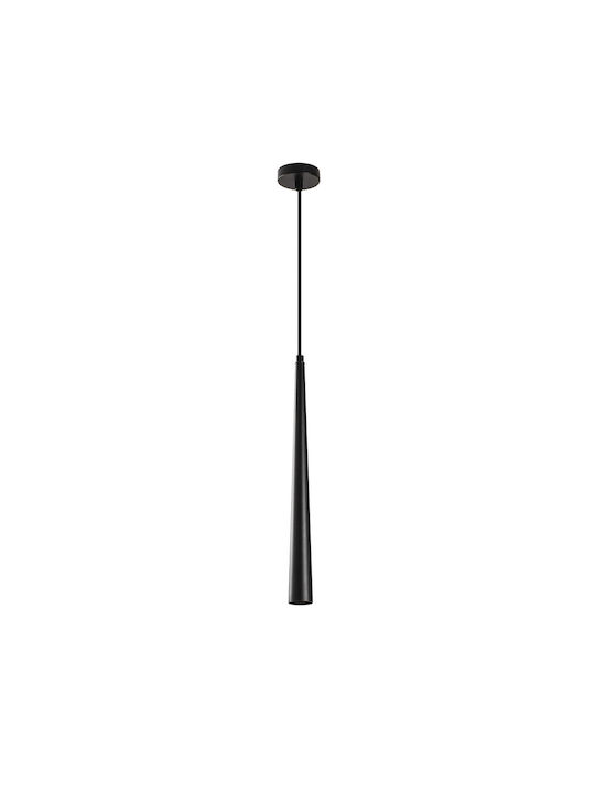 Ugur Μοντέρνο Κρεμαστό Φωτιστικό με Ενσωματωμένο LED σε Μαύρο Χρώμα