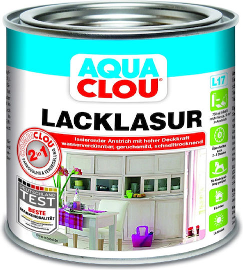 Clou Aqua Combi-clou Lacklasur Wasser 13 Palisanderholz Satin,σατεν 375ml