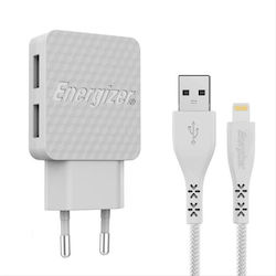 Energizer AC2CEULLIM με Καλώδιο Lightning Energizer AC2CEULLIM με Καλώδιο Lightning