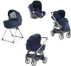 Inglesina Aptica Quattro Cab Adjustable 3 in 1 Baby Stroller Suitable for Newborn Navy Blue 12.7kg