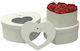 JK Home Decoration Paper Box for Gift White 3pcs