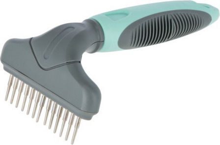 Kerbl De-Tangling Curry Comb for Misc Hair Lengths for Coat Grooming Light Blue