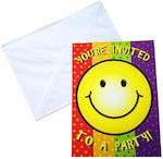 Invitations 3812 8pcs Invitations Smiley Face 15x11cm