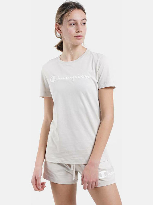 Champion Γυναικείο T-shirt Μπεζ