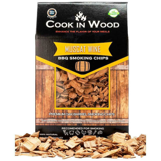 Cook in Wood Chips din Lemn Chipsuri pentru Fumat la Grătar cu Aromă Vin 900gr 1buc