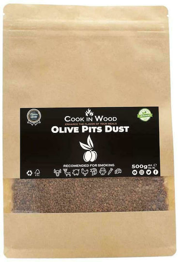 Cook in Wood Σκόνη Räuchern für Grill mit Aroma Olivenbaum 500gr 1Stück