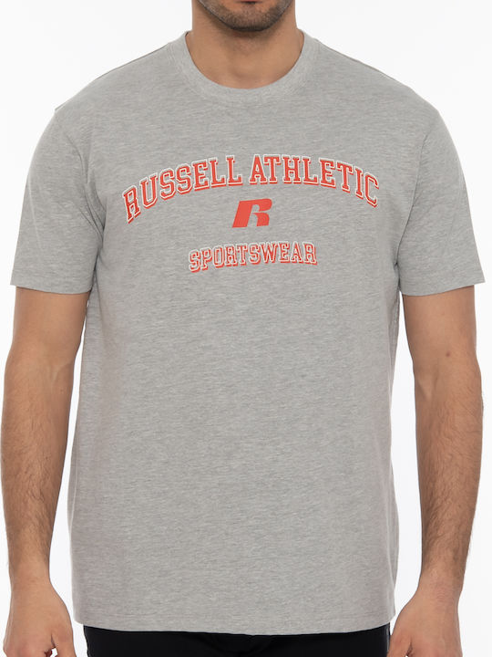 Russell Athletic Ανδρικό T-shirt Γκρι με Στάμπα