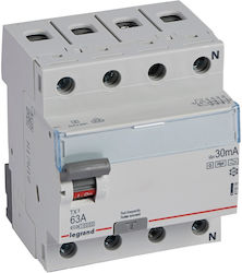 Legrand Ρελέ Διαρροής 4x63A
