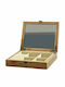 Zaros Wooden Jewellery Box with Mirror Brown 30x24x7cm