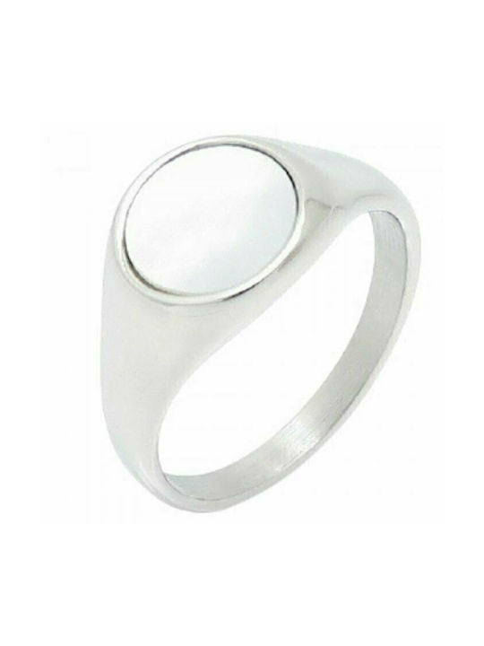 Puppis Women's Ring from Steel Gold Plated