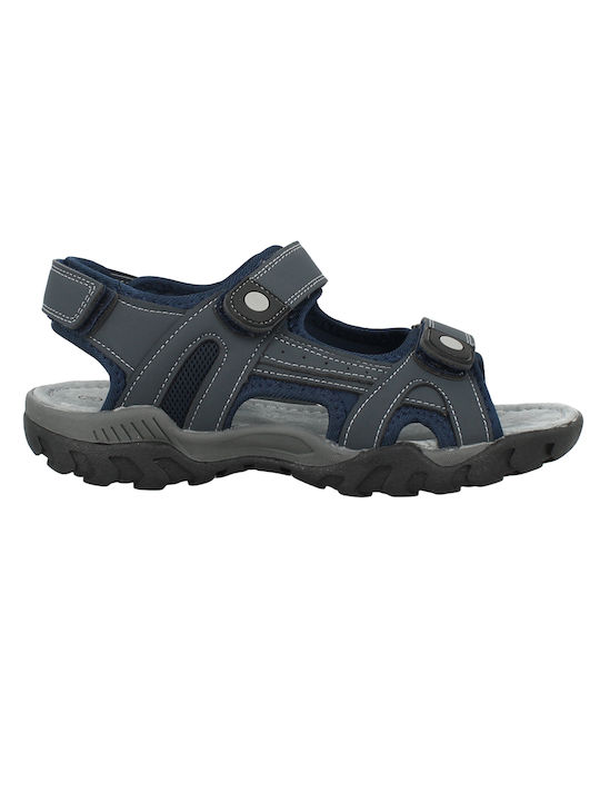ANTRIN 143.ORESTIS-160 Blaue Sandale für Jungen mit weicher Sohle