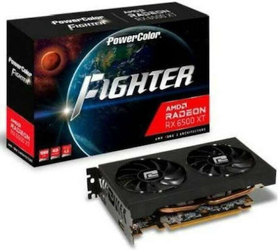 PowerColor Radeon RX 6500 XT 4GB GDDR6 Fighter Κάρτα Γραφικών