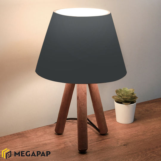 Megapap Lander Πορτατίφ με Μαύρο Καπέλο και Καφέ Βάση M- Megapap Lander Πορτατίφ με Μαύρο Καπέλο και Καφέ Βάση M-