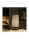 Megapap Winkler Wood Table Lamp for Socket E14 with Brown Shade and Base