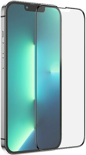 Hoco Anti-Fingerprint 0.33mm Full Face Tempered Glass Μαύρο (iPhone 14 Plus / 13 Pro Max)