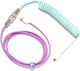 Ducky Premicord Braided / Spiral USB 2.0 Cable USB-C male - USB-A Πολύχρωμο 1.83m DKCC-FLCNC1