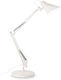 Ideal Lux Sally TL1 Office Lamp with Foldable Arm for Socket E27 in White Color