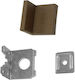 Metallic Shelf Brackets Brown