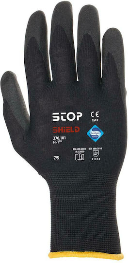 STOP Shield Hpt Γάντια Εργασίας Μαύρα Βαμβακερά