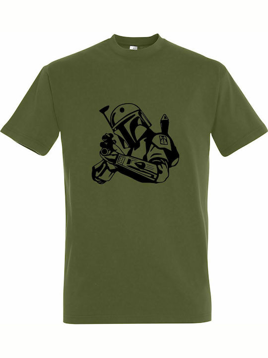 T-shirt Unisex " Mandalorian Warrior, Star Wars ", Leichte Armee