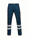 STOP Falcon Reflect Slim Stretch Reflectorizant Pantaloni de Lucru Albastru marin