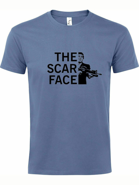 Tricou unisex " The Scarface ", Albastru