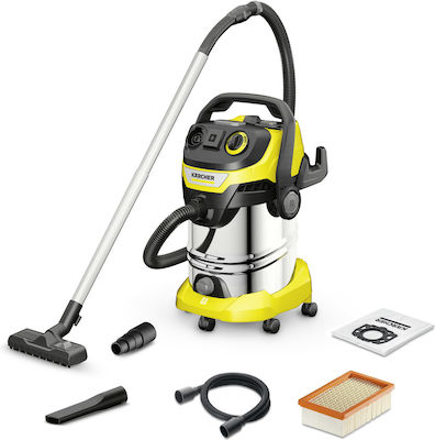 Karcher WD 6 P S V-30/6/22/T Σκούπα Υγρών / Στερεών 1300W με Κάδο 30lt