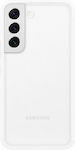 Samsung Frame Umschlag Rückseite Kunststoff Transparent / White (Galaxy S22 5G) EF-MS901CWEGWW EF-MS901CWEGUS