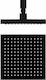 Eurorama Quadra Square Showerhead 20x20cm Black Matt
