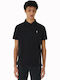 Polo Short Sleeve Black Blouse