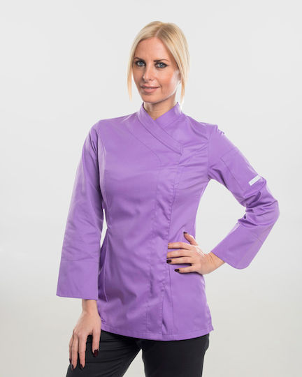Ayo Mantel Koch Damen Lila mit Langärmelig Dea