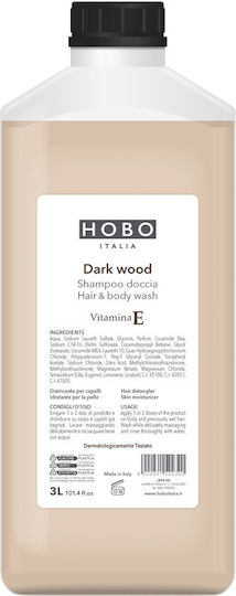 HOBO Italy Αφρόλουτρο & Σαμπουάν Ξενοδοχείου Dark Wood 3000ml