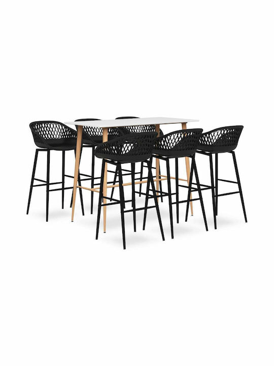 Set Bar Exterior 7 Piese Alb