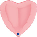 Balloon Foil Valentine's Day Heart Pink 46cm