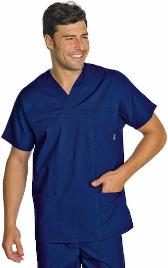 Isacco Unisex Ιατρική Μπλούζα Πολύχρωμη Βαμβακερή